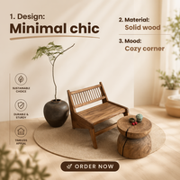 Chaise à dossier en bois d'orme ancien vintage, fauteuil inclinable Kangourou en bois massif style Zen Wabi Sabi, chaise de loisirs pour la maison, le balcon, l'hôtel ou le bureau