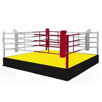 Anneau de boxe de compétition en acier durable, toile imprimée sur mesure pour la boxe, la lutte, les arts martiaux et la salle de sport - Vente en gros