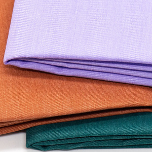 Tissu sergé 32*21 en coton pur, texture marbrée lavée, non élastique, couleur kaki, en stock - Product Image 1
