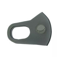 Masque facial réutilisable noir tendance avec valves, masque lavable et respirant pour le travail du bois, la tonte, le jardinage et le nettoyage