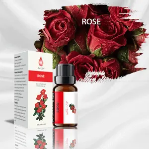 Diffuseurs de parfum personnalisés de marque privée d'huile essentielle biologique Pure Nature Huile essentielle de rose d'aromathérapie