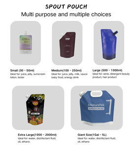 Bolsa con Boquilla Vertical de 800ml, 1000ml, 1500ml, Impresión por Grabado, para Detergente, Loción Corporal, <span class=keywords><strong>Gel</strong></span> de Ducha, Recarga de Gasolina - Product Image 5