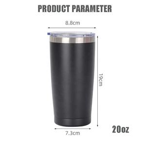 Ensemble de gobelets isolés sous vide en acier inoxydable à double paroi, paquet de 48, 20 oz, noir - Product Image 5
