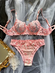 Yokids 2025 Conjunto de Lencería Transparente con Bordado Floral Francés, Sexy, para Mujer, Otoño, Multicolor, Intimo Donna - Product Image 1