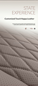 Coprisedili in Pelle Nappa di Design Premium, Set Completo Universale per 5 Posti, Adatto per <span class=keywords><strong>Opel</strong></span> Astra <span class=keywords><strong>Corsa</strong></span> Mokka Grandland, Sensazione Liscia, Look Artistico - Product Image 3