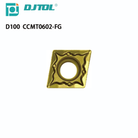Insertos de herramienta de torneado de carburo de tungsteno DJTOL HQ MT PS TC, hoja CNC OEM para corte de torno recubierto de CVD HRC60