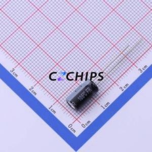 Condensador Electrolítico de Aluminio de Orificio Pasante EEUFR0J221, Orificio Pasante, D6.3xL11.2mm 220uF 20% 6.3V 455mA-100kHz - Product Image 2