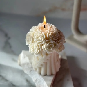 Molde de Silicona Ecológico para Velas 3D con Forma de Ramo de Rosas para el Día de San Valentín, para Decoración del Hogar, Velas Aromáticas y Resina - Product Image 3