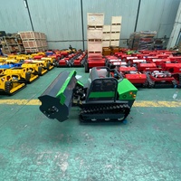 Tondeuse à gazon robotisée homologuée CE, économique, à moteur essence, sur chenilles, automatique, pour l'agriculture