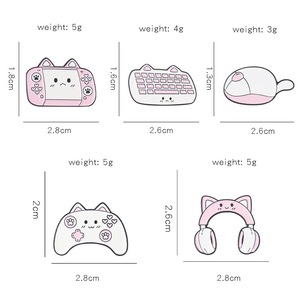 Bán Buôn Sáng Tạo Dễ Thương Phim Hoạt Hình Pins Metalicos Mèo Đầu Cổ Tích Theo Chủ Đề Kim Loại Quần Áo Pin Trò Chơi Giao Diện Điều Khiển Chuột Xử Lý Bàn Phím Pins - Product Image 6