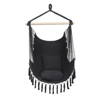 Hamac d'extérieur à corde suspendue OEM, chaise pivotante, Patio, macramé, siège de hamac suspendu