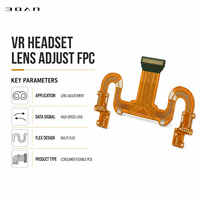 Lentille de réglage FPC pour casque VR BOAN BOAN-F32 |   LVDS haute vitesse |   Multi-Flex |   Carte de circuit imprimé flexible pour consommateurs avec base FCCL/PI et surface ENIG