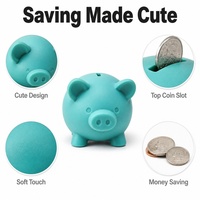 Support de bureau en silicone doux au toucher, vert sarcelle, design minimaliste, avec fente supérieure, pour la maison et les cadeaux