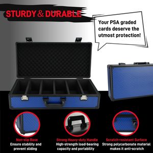 Tsa लॉक 250 + कार्ड के साथ P-S-A स्लैब के लिए 6-पंक्ति ग्रेडेड कार्ड स्टोरेज बॉक्स - Product Image 4