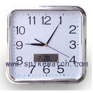 Orologi <span class=keywords><strong>da</strong></span> <span class=keywords><strong>parete</strong></span> promozionali digitali con cornice in plastica in stile <span class=keywords><strong>quadrato</strong></span> - Product Image 2