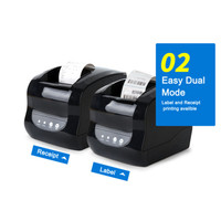 Impresora Térmica de Recibos y Etiquetas 2 en 1, 80mm, 3 Pulgadas, sin Tinta, Xp365b/Xp-365b/Xprinter 365b, Producto en Stock