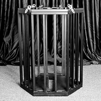 Grande cage hexagonale BDSM, mobilier érotique SM, accessoires de domination pour la chambre, cage suspendue, outils pour adultes