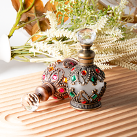 Flacons de parfum miniatures vides de 15 ml, bouteilles en verre rechargeables pour liqueur, flacons d'huile essentielle de style ancien