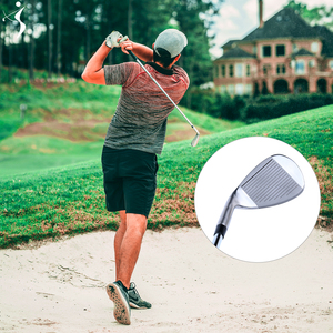 उच्च अंत पेशेवर कस्टम लोगो गोल्फ के 64 डिग्री जाली स्टेनलेस स्टील के सिर रेत पिचिंग लोब दाएं हाथ का ओम रबर - Product Image 6