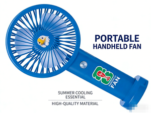 Ventilador Eléctrico de Mano Grande para la Copa Mundial de Fútbol 2026, 3 Velocidades, Batería de Litio 18650 - Product Image 2