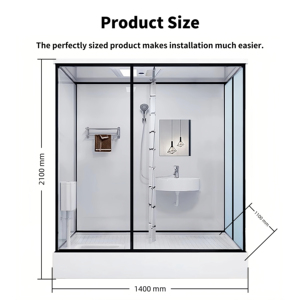 Salle <span class=keywords><strong>de</strong></span> bain intégrée et équipement sanitaire YEETE pour hôtels ruraux - Design simple avec toilettes et équipements <span class=keywords><strong>de</strong></span> bain - Product Image 2
