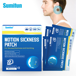 Parche de masaje Sumifun Bian Shrimp Skin para puntos de acupuntura, certificado CE, a base de hierbas naturales, contra náuseas/ataque de mareo/vómitos, 3 cm - Product Image 1