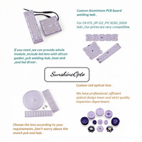 OEM ODM Personnalisé, carte LED SMD 3030 à 48 points, assemblage de PCB en aluminium 230x50mm SunshineOpto pour lentille LED