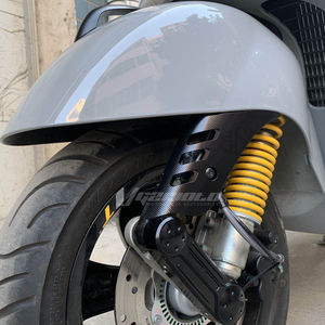 ฝาครอบโช้คอัพข้างรถมอเตอร์ไซค์ CNC แผ่นกันกระแทกหน้าล้อ อุปกรณ์เ<span class=keywords><strong>ส</strong></span>ริมสำหรับ VESPA GTS 125 200 300 2013-2020 - Product Image 5