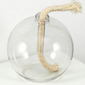 Lámpara de aceite redonda de cristal colorida <span class=keywords><strong>para</strong></span> mesa |   Antorcha de Jardín con Mechas de Fibra de Vidrio y Repuesto de Mecha Nuevo - Iluminación Decorativa <span class=keywords><strong>para</strong></span> Exteriores - Product Image 5