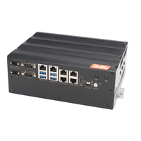 Ordinateur industriel compact avec PCIe X8 pour l'extension, 5 ports LAN GbE, 2 ports RS232/485 COM pour la vision industrielle/le contrôle d'automatisation