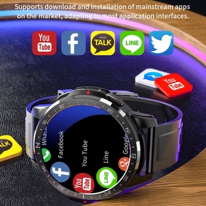 Montre connectée GPS 4G Appllp <span class=keywords><strong>7</strong></span> avec surveillance de la fréquence cardiaque, écran 1,6 pouces, Android 9, processeur quadricœur, 2 Go + 16 Go, bracelet sport en silicone - Product Image 6