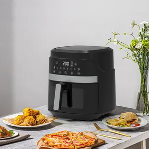 2022 New Design And Hot Sell Small Kitchen Appliances 5.5L Visual Household Use 1500W Intelligent Air Fryer
