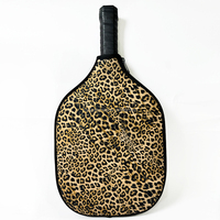 Drop Shipping RTS Imprimé Léopard Sublimation Néoprène Pickleball Paddle Covers