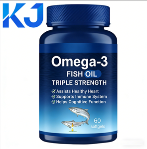 Aceite de Pescado Omega-3 Triple Potencia en Cápsulas Blandas, Apoya la Salud del Corazón, el Sistema Inmunológico y la Función Cognitiva, 60 Unidades, Suplemento Dietético - Product Image 1