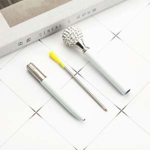 Stylo disco diamant personnalisé de haute qualité avec logo, outil d'écriture en métal 1,0 mm, promotionnel, multicolore, avec cristaux incrustés - Product Image 4