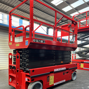 Plataforma Elevadora de Tijera Hidráulica Eléctrica Autopropulsada de <span class=keywords><strong>3m</strong></span> 6m 8m 10m 12m 14m 16m 18m para Construcción y Trabajos Aéreos - Product Image 2