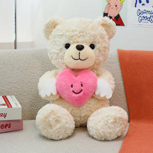 Orsacchiotti di Peluche Personalizzati con Papillon, Orsetti Rosa con Cuore Rosso, Bambole di Stoffa, Regali per San Valentino - Product Image 6