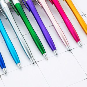 Stylos à bille pour écrans tactiles, stylo d'écriture à encre noire à pointe moyenne, stylo de bureau 2 en 1 avec pointes de stylet - Product Image 3