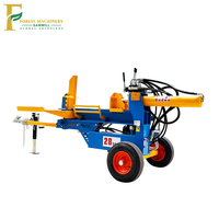 Nouvelle Fendeuse de Bois Hydraulique à Essence 28T Haute Productivité, Machine Forestière Portable pour Couper et Fendre du Bois de Chauffage