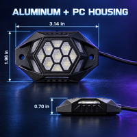 Feux LED RGBW pour le dessous de caisse, contrôle double canal, étanches IP68, 9-36V, pour Jeep, ATV, UTV, camion