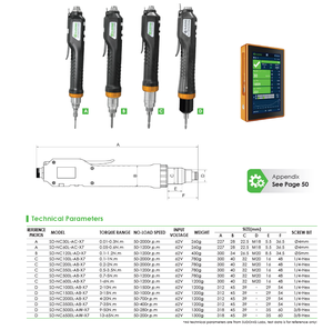 Tournevis <span class=keywords><strong>électrique</strong></span> intelligent à commande de courant par cordon de pistolet droit, clé à écrous avec système de moteur servo - Product Image 5