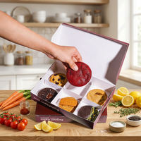Boîtes à biscuits en papier alimentaire gaufré biodégradable en carton personnalisées pour l'emballage de boulangerie