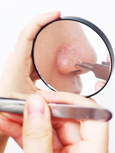 10x 15x phóng đại mini Kính trang điểm cầm tay thực tế hút cup <span class=keywords><strong>Magnifying</strong></span> vẻ đẹp gương - Product Image 4