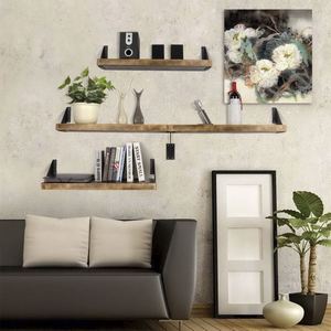 ชุด4er ฉากยึดมุมเยอรมนี15ซม. regalhalterung Schwarz regaltrager stutzen Eisen regalwinkel ขนเฟอร์ - Product Image 6