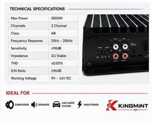Amplificateur de voiture haute puissance 1200.2 en promotion, Plug & Play, pour système audio Mitsubishi Pajero - Product Image 4