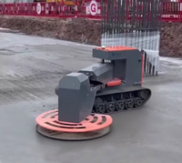 Petit robot de nivellement au laser d'intérieur, robot épandeur de mortier pour la décoration, le nivellement des sols en béton