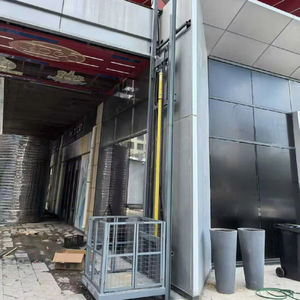 Personalizado carga 0.5 ~ 1 Ton pequena carga elevadores guia ferroviário hidráulico elevador frete elevador armazém dois simples elevação plataforma - Product Image 4