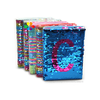 Cahier fantaisie à paillettes Journal Carnet réversible 2 tons personnalisé