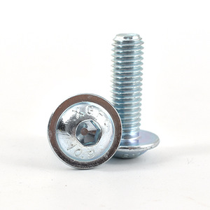 Hex <b>Socket</b> Semi Circular Head Cap <b>Screws</b> M5 M6 M8 Grade 10.9 Galvanized Carbon Steel For Construction Industry - Product Image 2