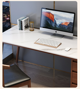 <span class=keywords><strong>Mesa</strong></span> <span class=keywords><strong>estrecha</strong></span> larga escritorio <span class=keywords><strong>ordenador</strong></span> superior MDF muebles de dormitorio pequeños color blanco crema - Product Image 2